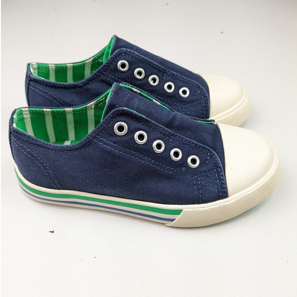 Mini Boden Youth Size 10 Navy Slip On Shoes